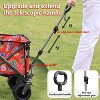CAVINAS Utility Park Garden Wagon Cart, Shopping Cart Garden Cart with Wheels, Outdoor Picnic Wagon for Camping, Shopping - 3 of 4