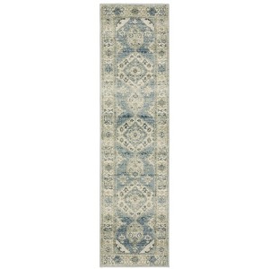 Oriental Weavers Branson BR03A Blue/ Grey Indoor Area Rug - 1'10" x 7'3" - 1 of 4