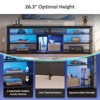Bestier 70" Gaming Entertainment Center for TV up to 75" LED TV Stand for PS5 Tall TV Console with Shelves - 3 of 4