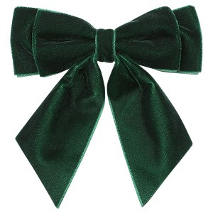 INSPIRE CHIC Women's Velvet Brooch Vintage Bow Pre-Tied Pin Bow Tie One Size - 1 of 4