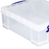 Really Useful Box 17l Plastic Stackable Storage Container W/ Snap Lid &  Built-in Clip Lock Handles For Home & Office Organization, Clear (10 Pack)  : Target