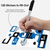 Big Dot of Happiness Blue Grad Best is Yet to Come Assorted Royal Blue Graduation Party Gift Tag Labels To and From Stickers 12 Sheets 120 Stickers - 3 of 4