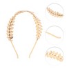 Unique Bargains Women's Leaves Metal Headbands Gold Tone 1 Pc - 3 of 4