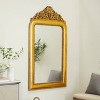 Mango Wood Floral Intricately Carved Acanthus Wall Mirror Gold - Olivia & May: Elegant Rectangular Design, No Assembly Required - 2 of 4