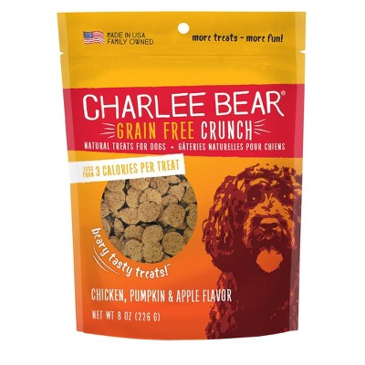 Charlee Bear Crunch Chicken, Pumpkin and Apple Dog Treats - 8oz