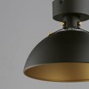 Maxim Lighting Dawn 1 - Light Semi-Flush Mount in  Antique Brass/Black - 2 of 4