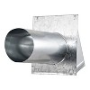 Lambro® 6-In. 26-Gauge Galvanized Steel Wall Exhaust Hood Bath Fan Vent with Damper, Wire Mesh Screen, and 11-In. Pipe, 3460GMS-11 in Silver - 3 of 4