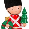 National Tree Company First Traditions Christmas Soldier with Wreath And Tree with Polyresin Construction, Red, 11 in - 3 of 4