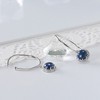 Drop Hook Earrings for Women Sterling Silver Cubic Zirconia Charm Ginger Lyne Collection - 2 of 4