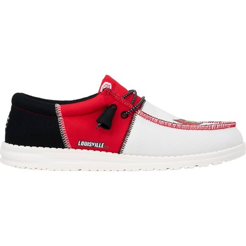 HEYDUDE Men Men's Wally Tri Louisville Cardinals , Louisville Red/Black, 11