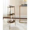 Elda Side Table - Brass - Safavieh. - 2 of 4