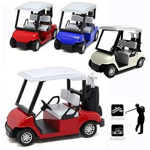 AZ  Import 4.5" Die-Cast Metal Golf Cart Toy 6pcs - 1 of 4