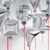 PartyWoo Foil Balloons Silver Diamond 22 Inch 6 pcs - 2 of 4