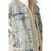 Women's Halfsies Denim And faux-shearling Jacket - mystree - 4 of 4