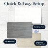 Stone Bath Mat, Diatomaceous Earth Non - Slip Shower Mat, Quick Drying, Easy To Clean, 23.5x15 Gray, 2 Pack - 2 of 2