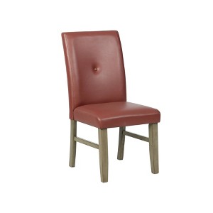Waterford Faux Leather Side Chair Red - Powell Company