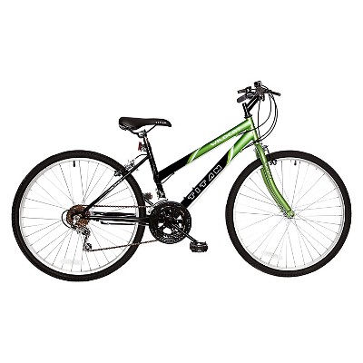 green and black bicycle