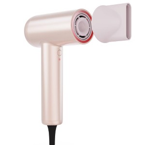 TYMO Airhype Lite High Speed Hair Dryer + Nozzle - Champagne Pink - 1500 Watt - 1 of 4