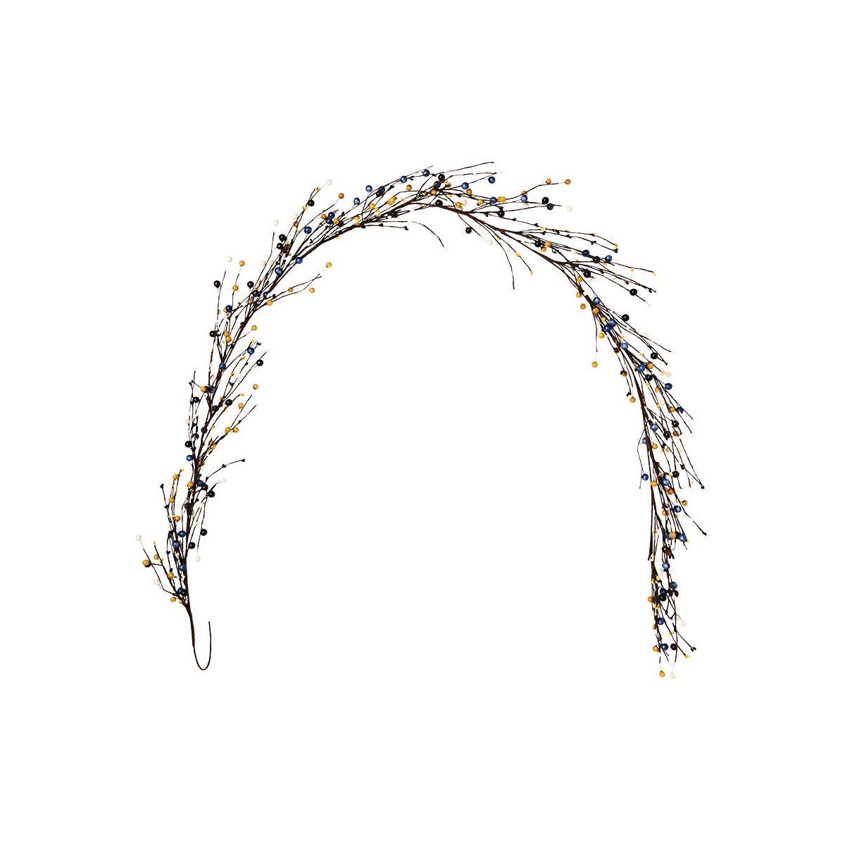 The Lakeside Collection Colorful Country Berry Wreath, Garland or LED Candle -