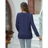 Maternity Tops Sweatshirt Button-Slit Faux Sweater - 4 of 4
