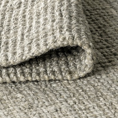 Gray 8' x 10' Handwoven Chunky Jute Area Rug