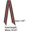 Allegra K Women Polka Dot Heart Print Stripes Skinny Double-Sided Neckerchief - 3 of 4
