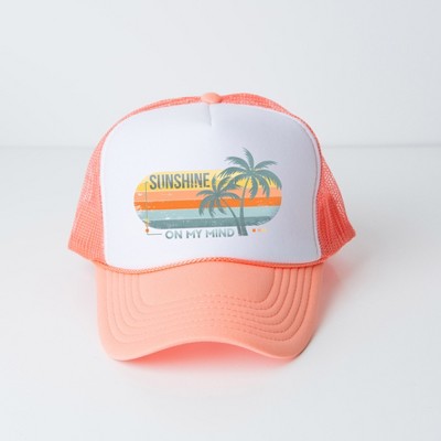 Simply Sage Market Sunshine On My Mind Stripes Adult Foam Trucker Hat