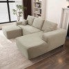 105.7'' Plush Corduroy Deep-Seat Modular Sectional Sofa with U-Shaped Chaise and No-Assembly Design - 2 of 4