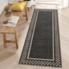 Modern Geometric Bordered Living Room Bedroom Rugs, Ultra Thin Soft Non Slip Large Carpet for Dining Room Office Classroom - 3 of 4
