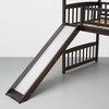 Twin Size Loft Bed with Slide and Playhouse Design, Solid Wood Frame, Space-Saving Kids Bed, No Box Spring Required - 3 of 4
