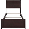 AFI Furnishings Portland Twin Traditional Bed with Matching Footboard and Turbo Charger in Espresso - 2 of 4