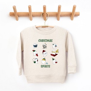 The Juniper Shop Christmas Spirits Green Words Youth Ultra-Soft Graphic Sweatshirt - 1 of 3