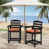 MaseiKar  Chair Cushions Set of 2 for Patio Furniture, Waterproof Tufted Overstuffed Patio Furniture Cushions, Thick Seat Cushion - 3 of 4