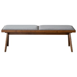 TiramisuBest Industrial Counter-Height Bench - Light Gray Foam-Cushioned Seat for Kitchen & Dining - 1 of 4