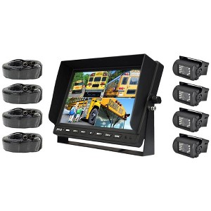 10.1" Backup Camera System for Safety with Night Vision, Quad-View, Waterproof, Compatible with Most Vehicles - 1 of 4
