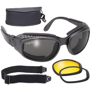 Pacific Coast Airfoil Windproof Lens Kit (Black Frame/Smoke, Yellow, Clear Lens) - 1 of 4