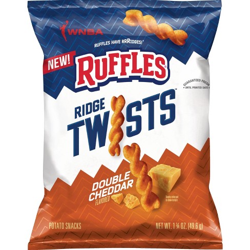 Ruffles Ridge Twists Double Cheddar - 1.75oz : Target