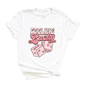 Simply Sage Market Women's Feeling Lucky Dice Short Sleeve Graphic Tee - 1 of 3
