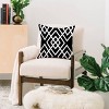 18"x18" Three of The Possessed Inbetween Square Throw Pillow Black/White - Deny Designs: Machine Washable, Indoor Decor - 2 of 3