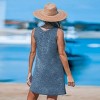 Women's Scoop Neck Hem Twist Mini Cover-Up Dress-Cupshe - 4 of 4