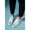 Venetia - White Grey Sport Sneakers (Women) | Prologue Shoes - 2 of 4