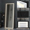 63x20 inch Right Angled Rectangular Aluminum Alloy White LED Full-length Mirror (with Bracket) - 2 of 4