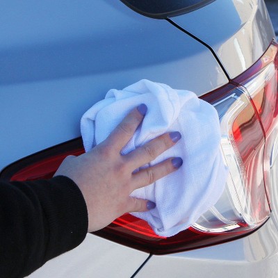 White Cotton Huck Weave Cleaning Towels 16x26 (12-Pack)