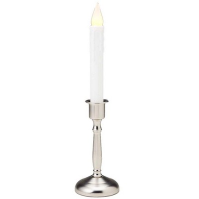 Plow & Hearth - Battery-Operated  Cordless Single Candle with Auto Timer