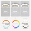 Airsurfer 19-inch 5-Blade Modern Smart RGB Flush Mount Ceiling Fan with Dimmable Light - 4 of 4