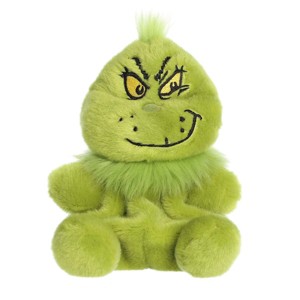 Aurora Mini Palm Pals Grinch Smirk Dr. Seuss Whimsical Stuffed Animal Green 4.5" - 1 of 4