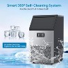 350Lbs/24H Commercial Ice Maker. Makes ice in 8-15 mins. Stainless steel build with SECOP compressor. ETL certified for bars, restaurants, cafes - 4 of 4