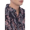 HAPPY BAY Men's Hawaiian Shirts Short Sleeve Button Down Shirt Mens Hawaii Shirts Linen Effect Boho Vacation Casual Beach Shirts for Men - 3 of 4