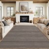 Washable Indoor Modern Area Rug for Living Room Bedroom, Geometric Stripped Lines Print Floor Carpet for Dining Room Home Office - 3 of 4