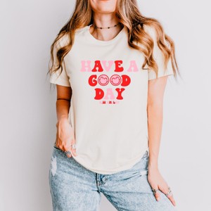 Simply Sage Market S.W.Smiley Have a Good Day Smiley Face Short Sleeve Tee - 1 of 4